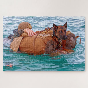 US MILITARY WORKING DOG (20x30 inch) Jigsaw Puzzle