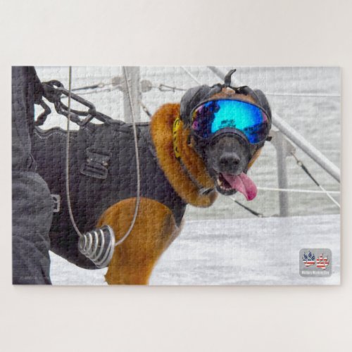 US MILITARY WORKING DOG 20x30 inch Jigsaw Puzzle