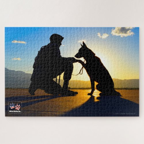 US MILITARY WORKING DOG 20x30 inch Jigsaw Puzzle