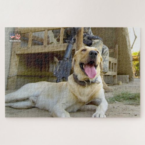 US MILITARY WORKING DOG 20x30 inch Jigsaw Puzzle