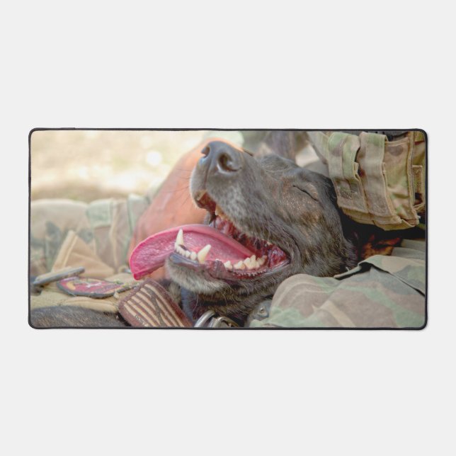 US MILITARY WORKING DOG DESK MAT (Front)