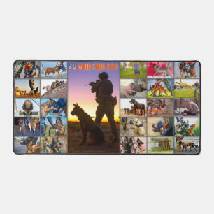 US MILITARY WORKING DOG DESK MAT