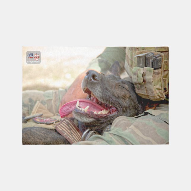 US MILITARY WORKING DOG RUG (Front)