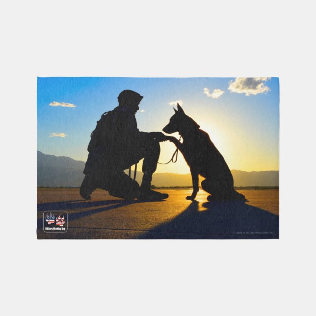 US MILITARY WORKING DOG RUG (Front)