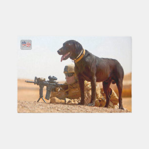 US MILITARY WORKING DOG RUG