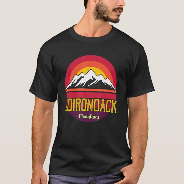 Us Mountain Souvenir Adirondack Travel Park Campin T-Shirt (Front)