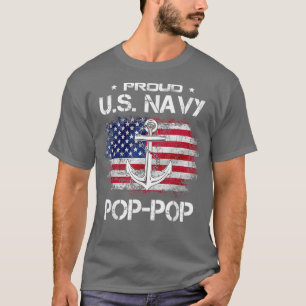 US Na vy Proud PopPop  Proud US Na vy Grandpa Fath T-Shirt