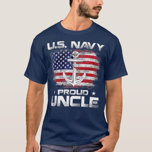 US Na vy Proud Uncle  Proud US Na vy Uncle For Vet T_Shirt