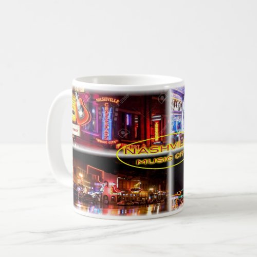 US Nashville Music City _  Tennessee Coffee Mug