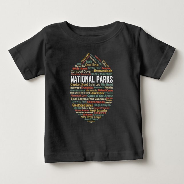 Us National Parks Baby T-Shirt (Front)