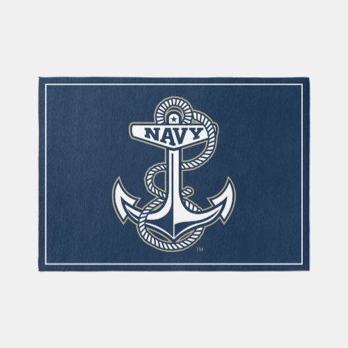 US Naval Academy Anchor Rug