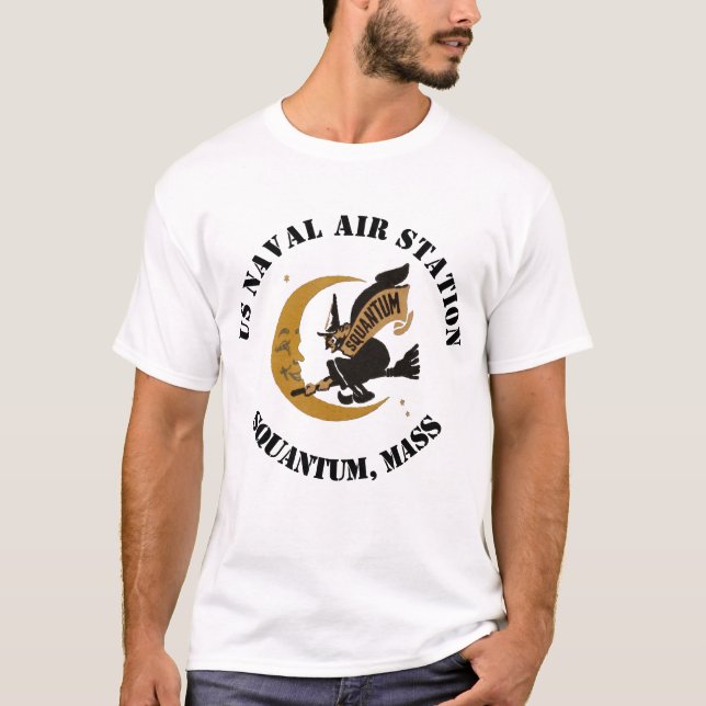 US NAVAL AIR STATION SQUANTUM MASS T-Shirt (Front)