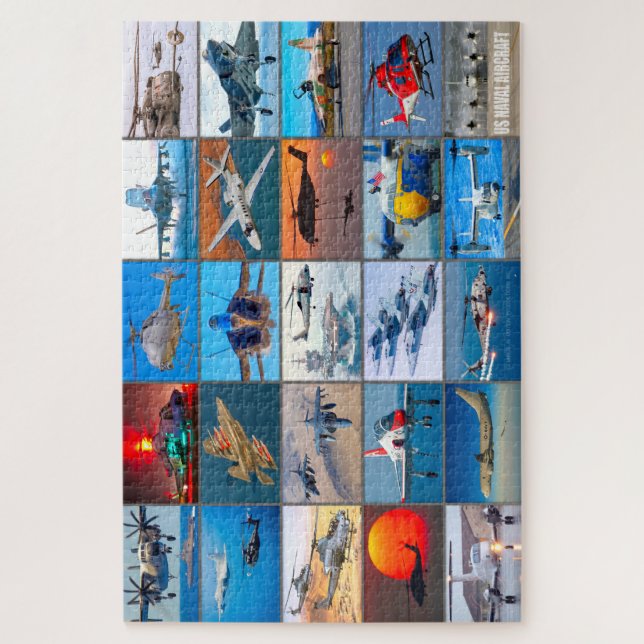 US NAVAL AIRCRAFT “MONTAGE” JIGSAW PUZZLE (Vertical)
