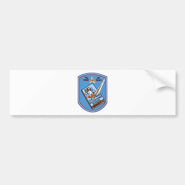 US NAVAL NUCLEAR POWER SCHOOL MINSY Military Patch Bumper Sticker (Front)