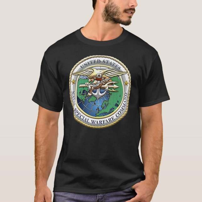  US Naval Special Warfare Command NSWC Military T-Shirt (Front)