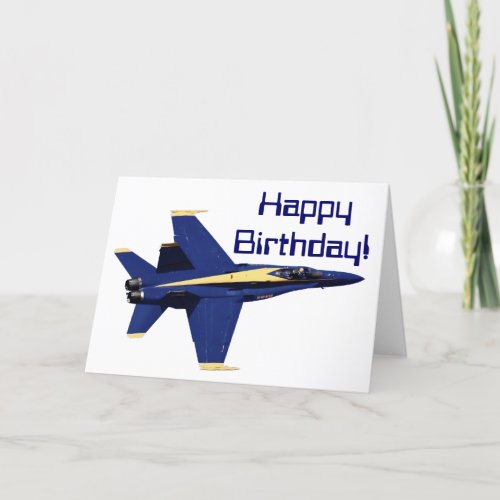 US NAVY Blue Angels Birthday Card