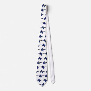 US NAVY Blue Angels In Flight at Fleet Week Neck Tie