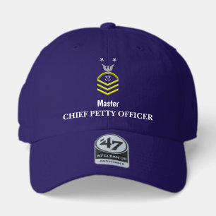 US Navy BMCS Senior Chief Printed 47 Brand Hat