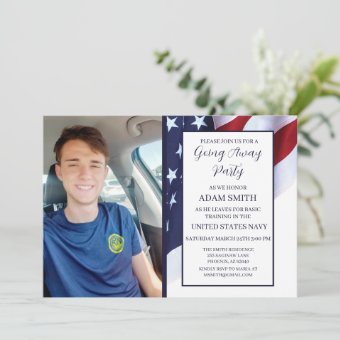 US Navy Bootcamp Going Away Party Invitation | Zazzle