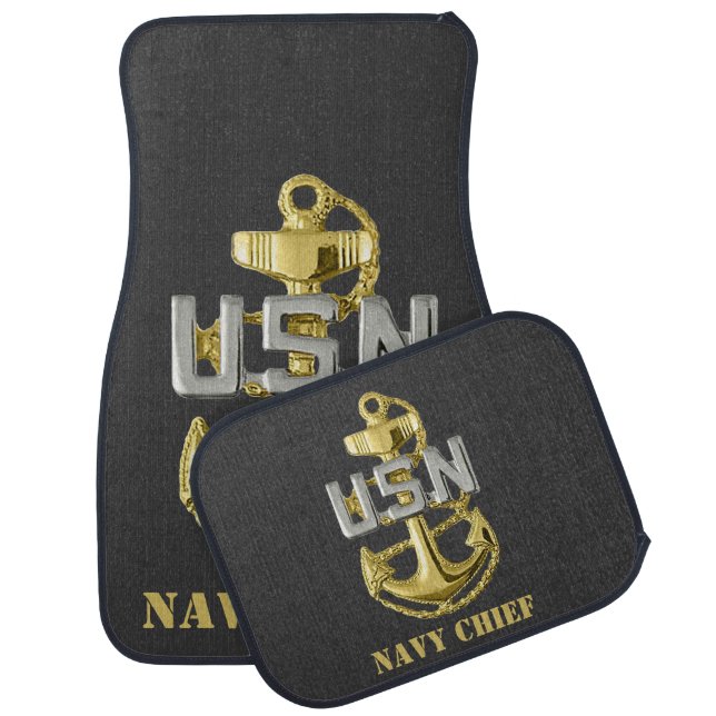 US NAVY CHIEF CAR FLOOR MAT (Set)
