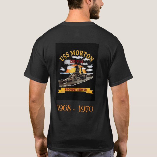 US Navy DD948 USS Morton T-Shirt (Back)