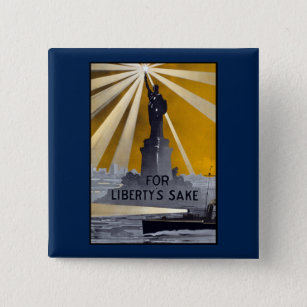 US Navy Defense of American Liberty & Freedom Button