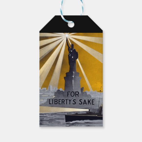 US Navy Defense of American Liberty  Freedom Gift Tags
