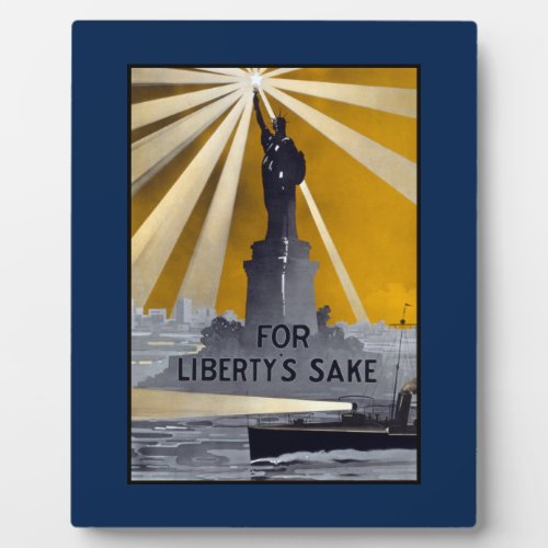 US Navy Defense of American Liberty  Freedom Plaque