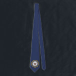 US Navy Emblem Blue Tie<br><div class="desc">US Navy Emblem Blue Tie</div>