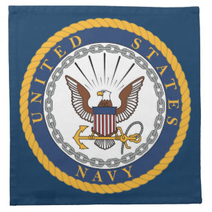 US Navy  Emblem Cloth Napkin