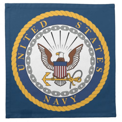US Navy  Emblem Cloth Napkin