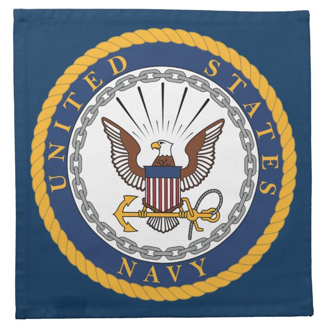 US Navy  Emblem Cloth Napkin (Front)