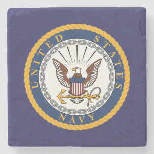 US Navy Emblem Stone Coaster