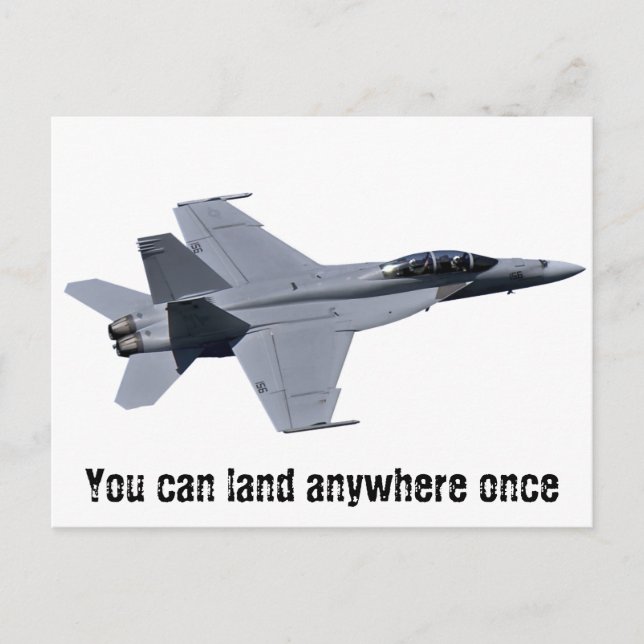 US Navy F-18 Super Hornet Postcard (Front)