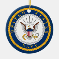 US Navy Fan Merch Navy Seal Personalized Ornament