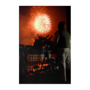 US Navy Independence fireworks worldwide Acrylic Print