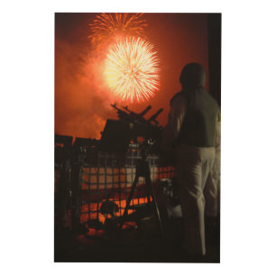 US Navy Independence fireworks worldwide Wood Wall Art