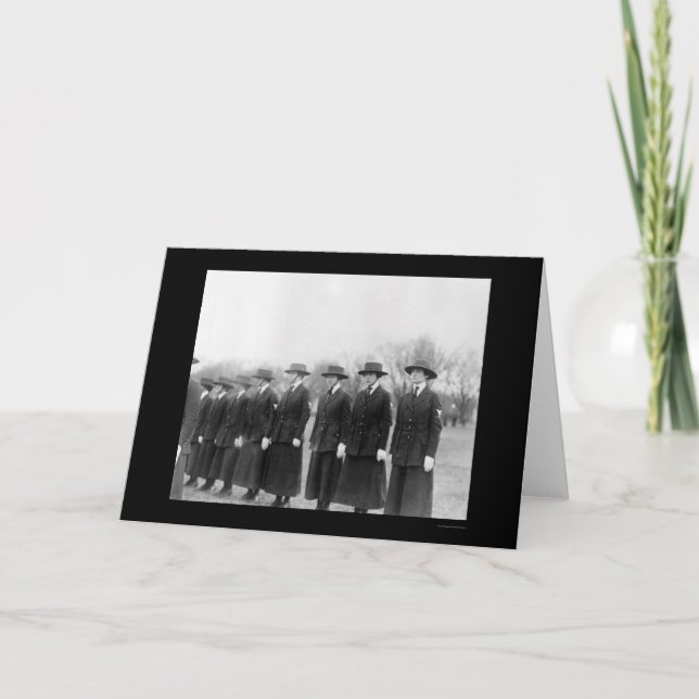 US Navy Lady Lineup 1912 Card (Front)