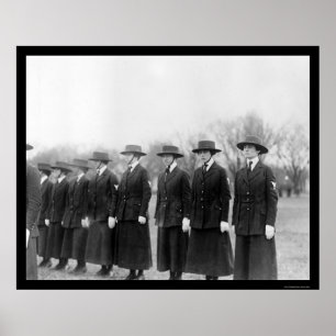 US Navy Lady Lineup 1912 Poster