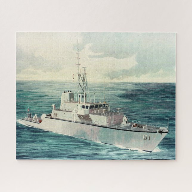 US Navy MSH-1 class minesweeper-hunter (MSH) Jigsaw Puzzle (Horizontal)