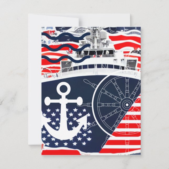 US Navy Note Card (Front)