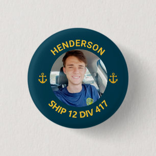 US Navy PIR Photo Button Bootcamp Graduation