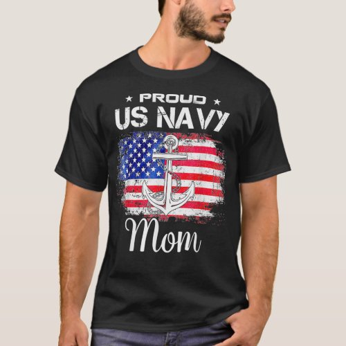 US Navy Proud Mother _ Proud US Navy For Mom Veter T_Shirt