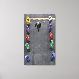 US Navy rainbow sideboys Canvas Print
