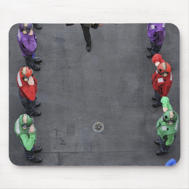US Navy rainbow sideboys Mouse Pad (Front)