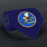 US Navy Seabees Logo Neck Tie<br><div class="desc">US Navy Seabees Logo Tie</div>