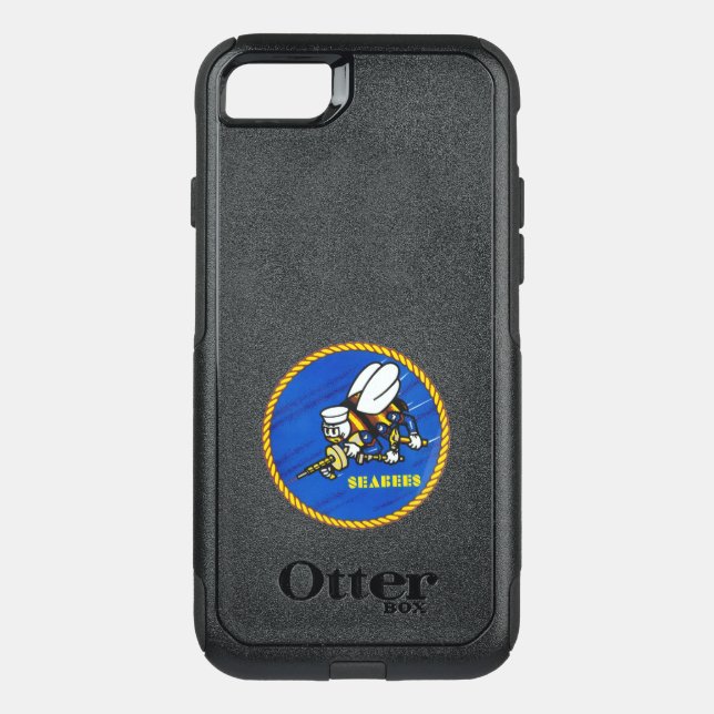 US Navy Seabees Logo Otterbox iPhone Case (Back)