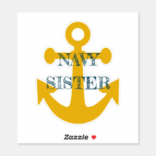 US Navy Sister Ancher Sticker