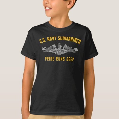 US Navy Sub Veteran Submariner Pride Runs Deep T_Shirt