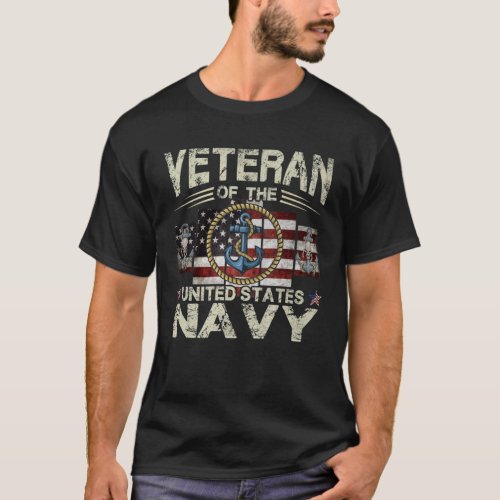 US Navy Veteran Camouflage T_Shirt